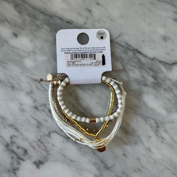 New Pura Vida Gold and Cream Bracelet Collection - Picture 2 of 4